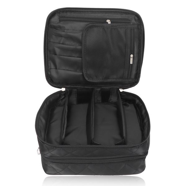 Travel Cosmetic Case Storage Bag Double Layer Waterproof Large Capacity