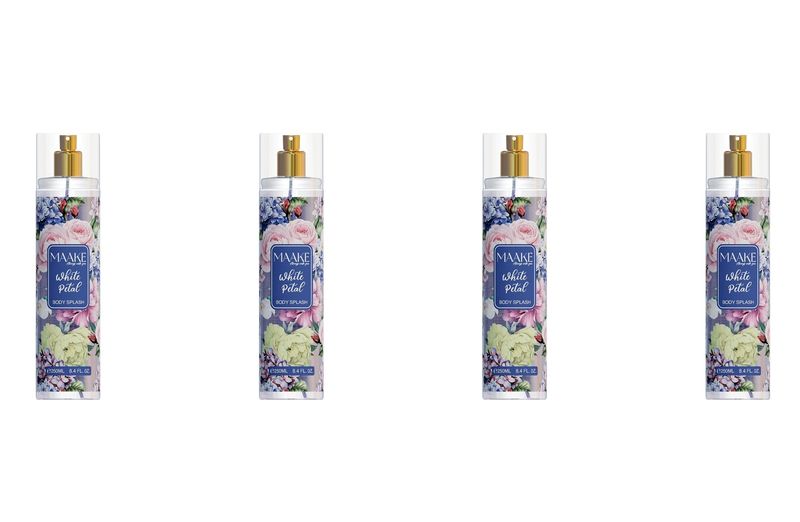 MAAKE White Petal Body Splash 250ml Bottles Body Spray Pack of 4