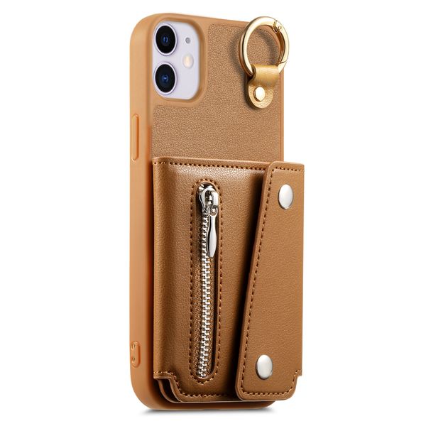 Left And Right Flip Zipper Wallet Phone Case Compatible with Galaxy A25 5G
