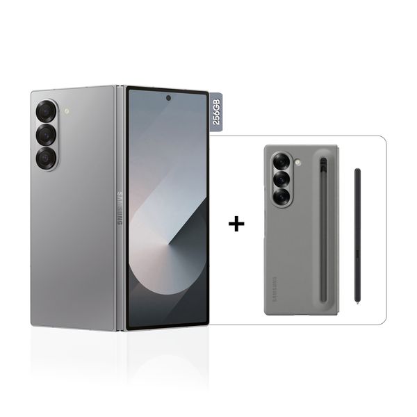 Samsung Galaxy Z Fold6 256GB 5G Smartphone - Silver Shadow + Z Fold6 Cover with S-Pen