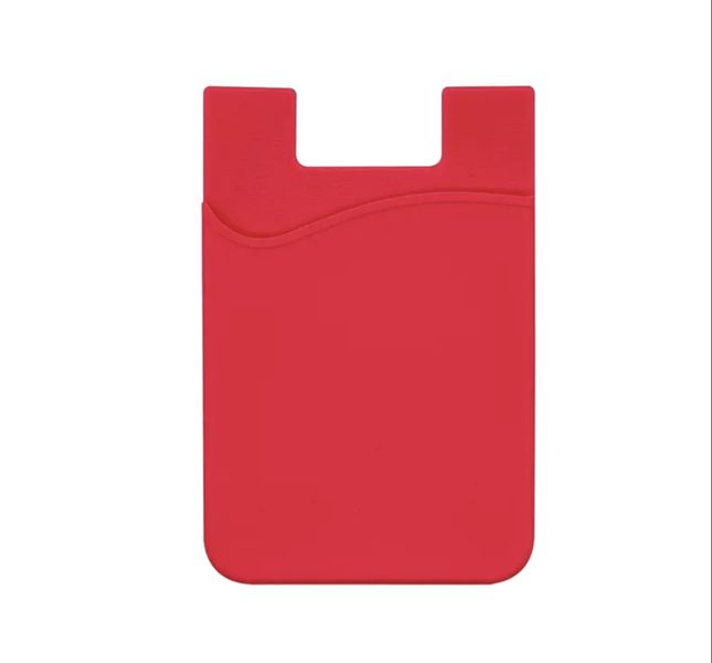 Credit Card Holder For Phone Back - Red image