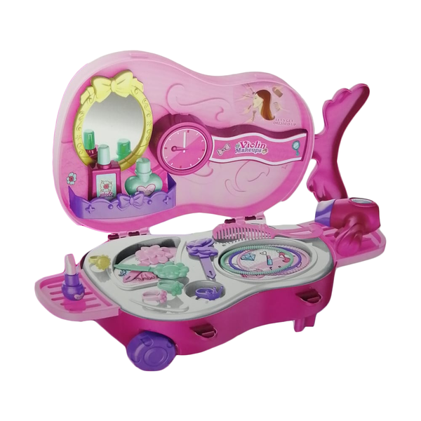 Violin Trolley Pulley Kids Play Makeup Case GG-8250