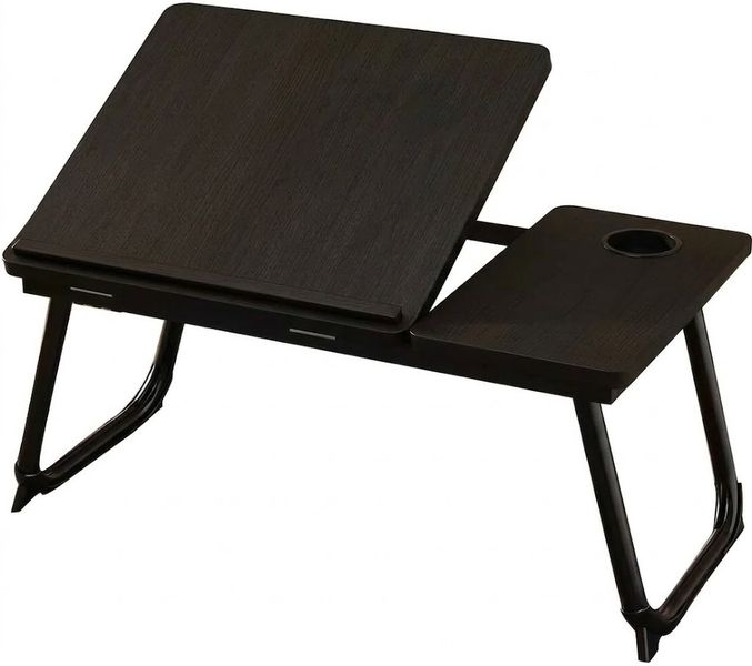 Laptop Desk for Bed or Couch, Woking in Bed Desk Home Office Desk - Brown
