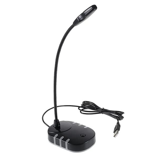 USB Gaming RGB Light-Emitting Base Flexible Tube Computer Microphone