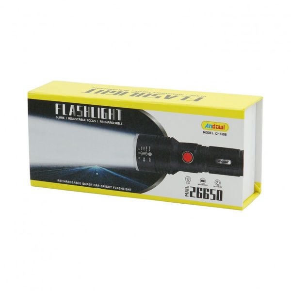 Rechargeable Flashlight 26650 mAh High Capacity QS108