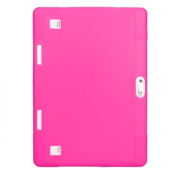 TUFF-LUV Universal 10”(fits most 10”) Tablet Silicone case - Pink