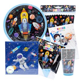 Space/Astronaut Party Box with Cake Topper - 10 Invites | Shop Today ...