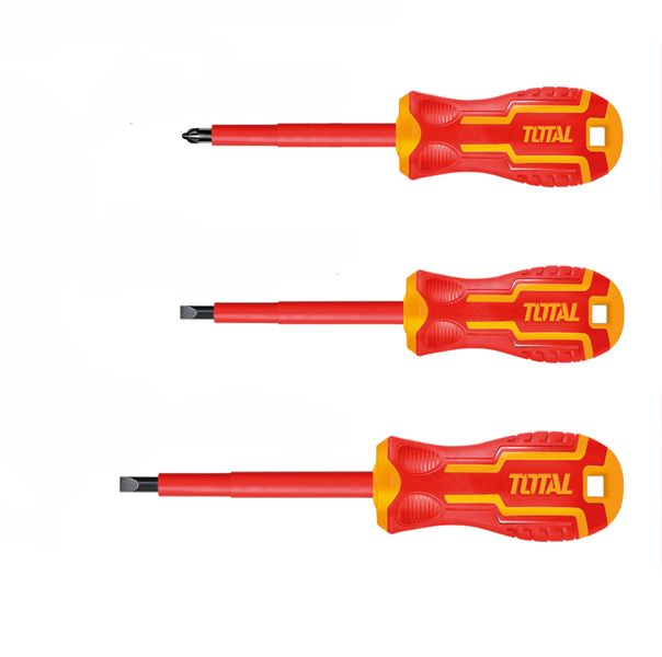 Total 3-Piece Insulated Screwdriver Set - 5 Pack