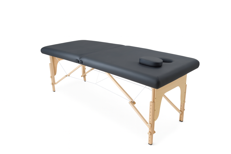 Portable Full Massage Bed Foldable (Black)