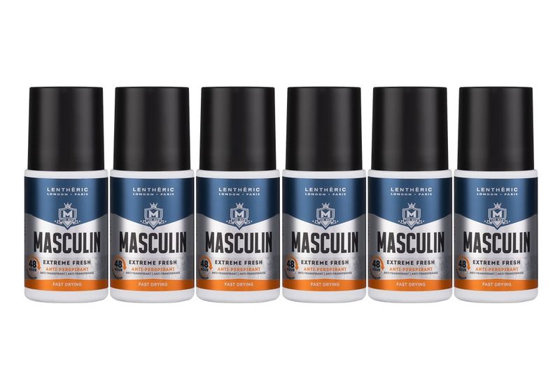 Lentheric Masculin Extreme Fresh Roll On 6 x 50ml