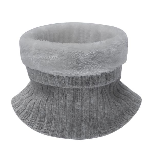 Autumn and winter men's ribbed thickened plus velvet warm neck cover