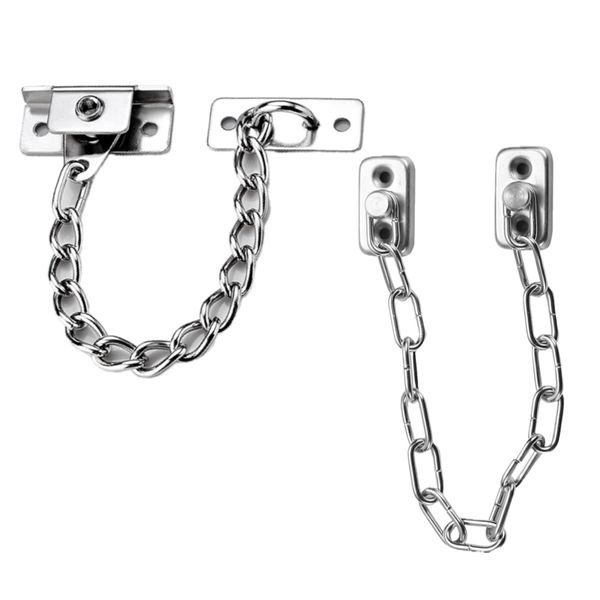 DIY Security Stainless Steel Door &amp; Window Chain Lock set of 2