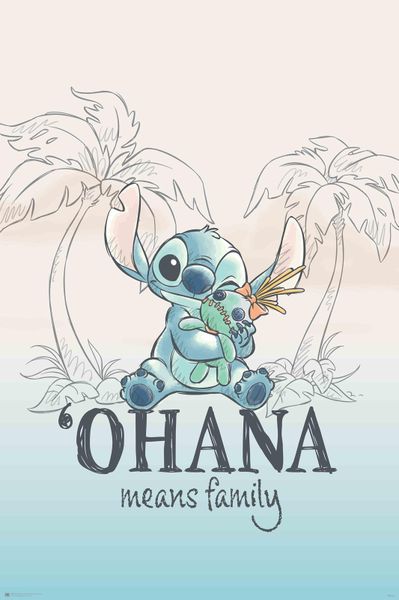 Disney: Lilo &amp; Stitch (Ohana - Means Family) Poster