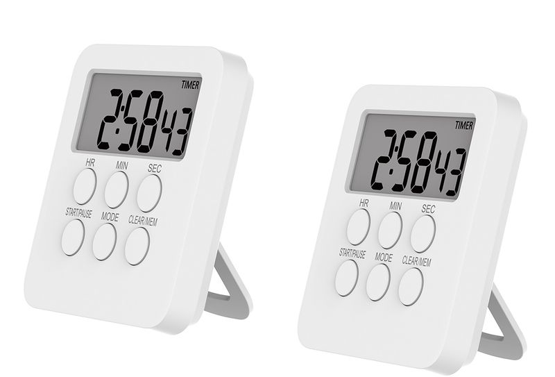 Kitchen Timer Digital Clock Loud Alarm with Magnetic Stand - 3 Pack