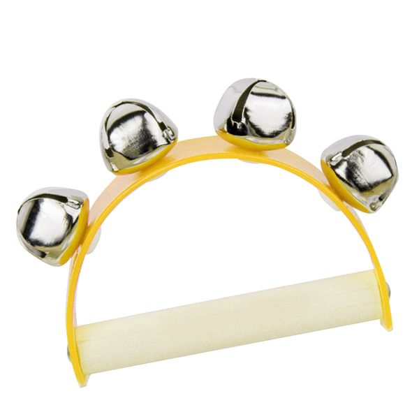 Wooden Jingle Bell Toy Handle for Kids
