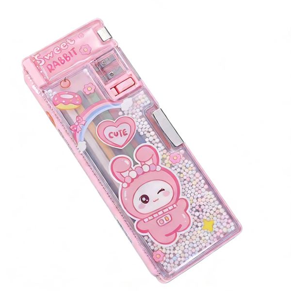 Double Compartment Pencil Box, Magnetic Pencil B image