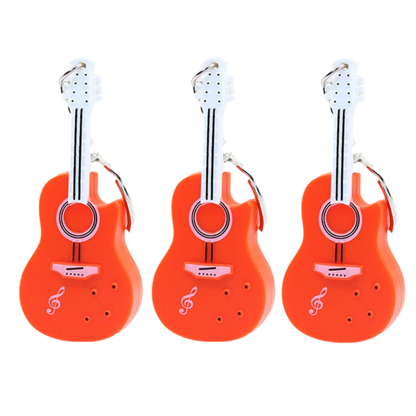 Orange Violin Key Pendant, Keychain Pendant Accessories Led Light Keychain