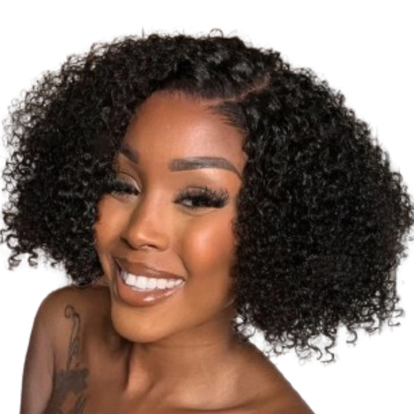 Kinky Curls Brazilian Hair Wig, "12".