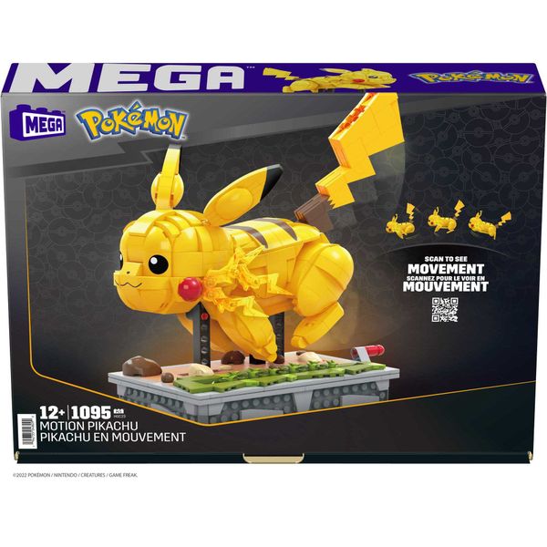 Mega Pokemon Motion Pikachu Building Brick Set (1092 Pieces)