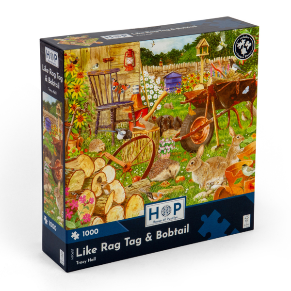 House of Puzzles - Like Rag Tag and Bobtail - 1000 Piece Jigsaw Puzzle