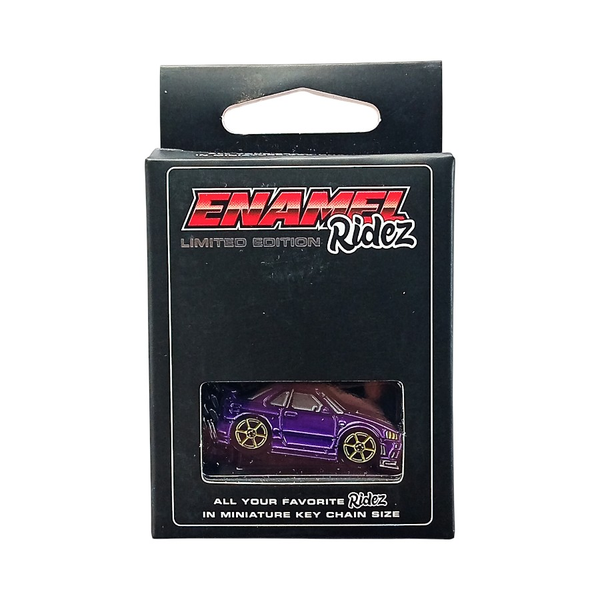 Nissan GT-R R34 Purple - Die-Cast Enamel Keychain