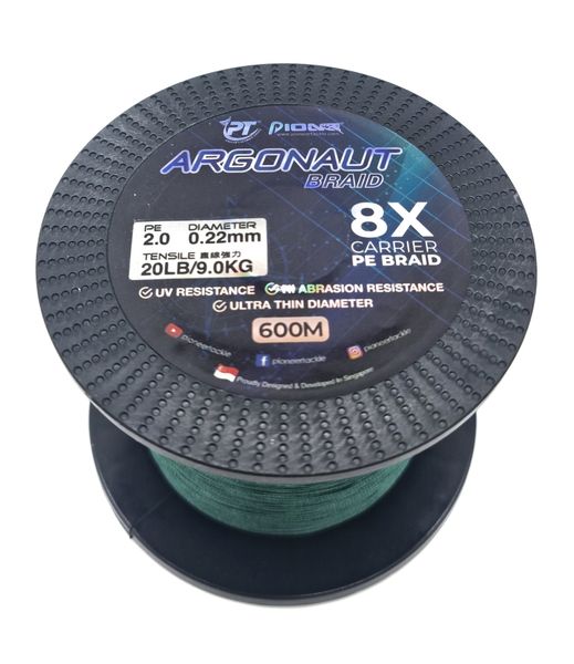 Pioneer Tackle Argonaut 8x Braided Fishing Line - 20lb