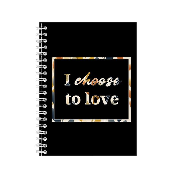 Choose A5 Notebook Spiral Lined Motivational Saying Graphic Notepad Gift224
