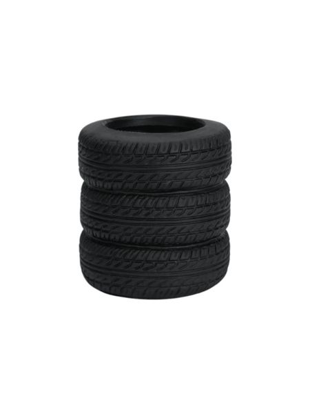 Stationery Holder With Stacked Tire Design - Black