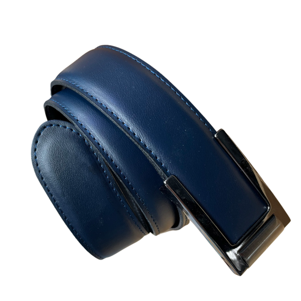 Men's Leather Belt /Navy