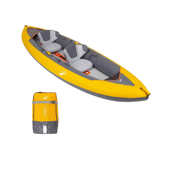 Decathlon - Tribord Inflatable Canoe Kayak - 2 Person - 100+ - Yellow