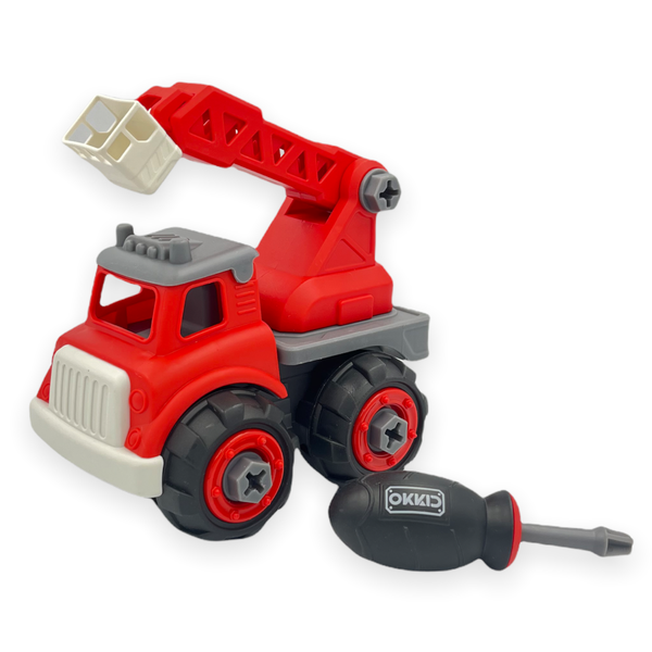 OKKID - Fire Truck - Constructor Series DIY Toy Truck - Toys for Boys