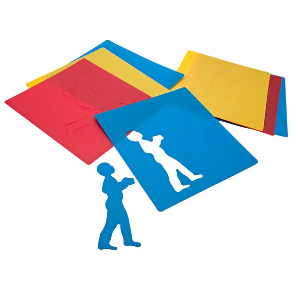 Anthony Peters People Themed Giant Stencils - 12 Pieces