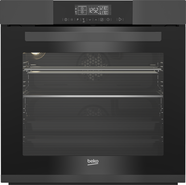 Beko 60cm Anthracite MultiFuntion Built-In Oven with Split &amp; Cook BVM32400A