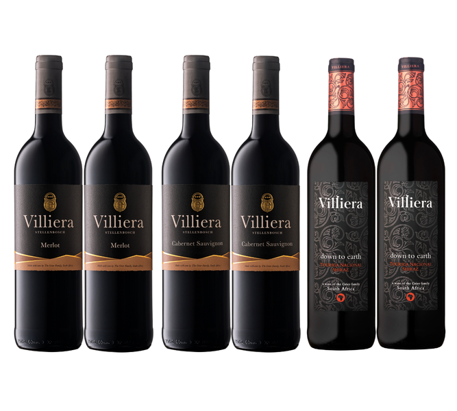 Mixed Case of Villiera Red Wines 6 x 750ml