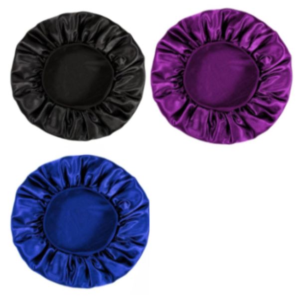 3-Piece Children's Cap With A Satin Silk Headgear For Sleeping
