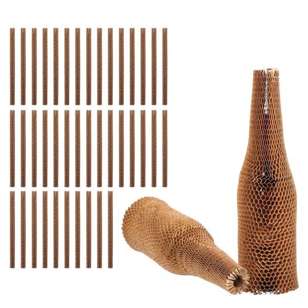 22cm 50Pack Reusable Wine Bottle Protectors, Honeycomb Cushioning Sleeves