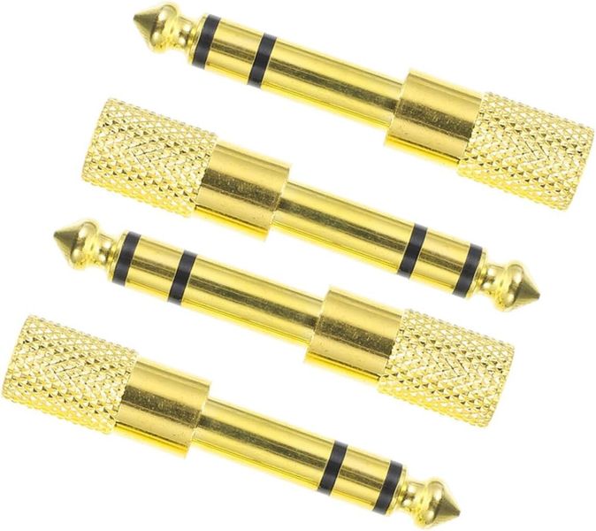 4pcs Male to Female Audio Adapter Jack Converter for Guitar Headphones