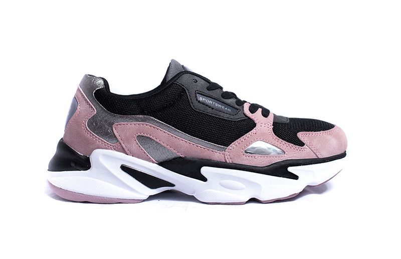 Enrico Coveri Women's Retro Sneakers - Pink/Black