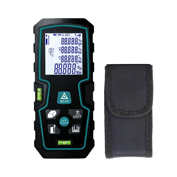 70M Laser Distance Meter With Bubble Level Battery And Storage Bag