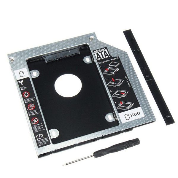 Classic 9.5mm Universal SATA 2nd HDD SSD Hard Drive Caddy