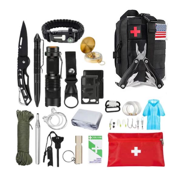 33-in-1 Outdoor Tactical Camping Multi-Functional Survival Kit