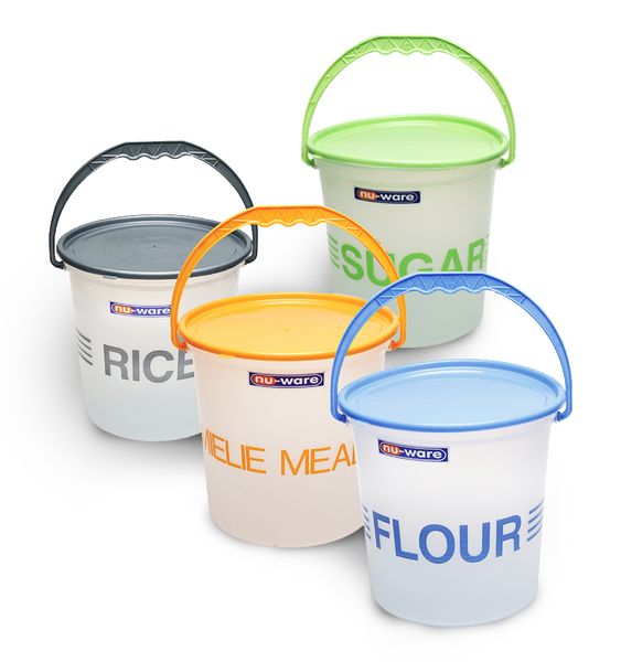 Rice, Flour, Sugar, Mielie Meal - 10 Litre Storer Set