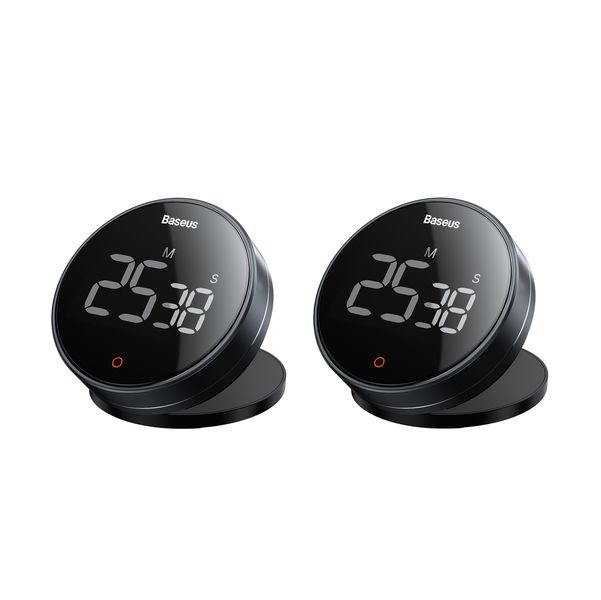 2-Pack of Baseus Heyo Pro Elegant Kitchen Timer: Magnetic, LED Display