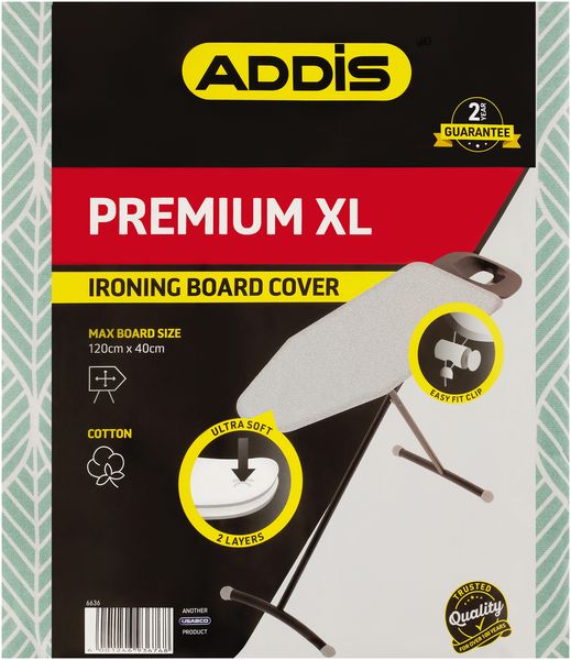 Addis - XL Cotton Padded Ironing Board Cover