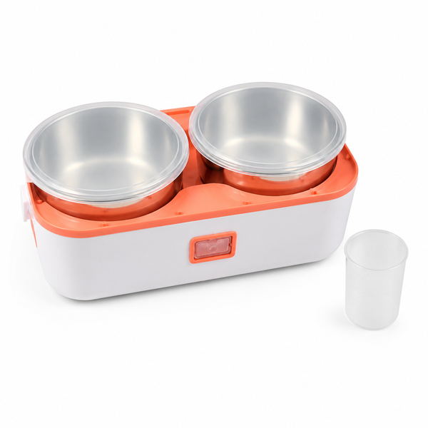 Cooking Lunch Box 2 Liners 1.2L Stainless Steel Food Container