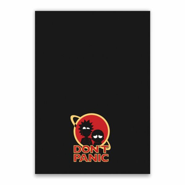 Rick And Morty Dont Panic Poster - A1