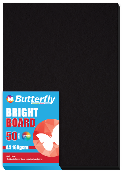 Butterfly A4 Bright Board 50s - Black