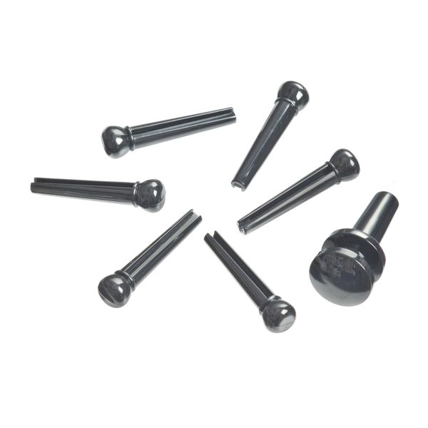 Planet Waves PWPS9 Plastic Bridge Pins – Ebony