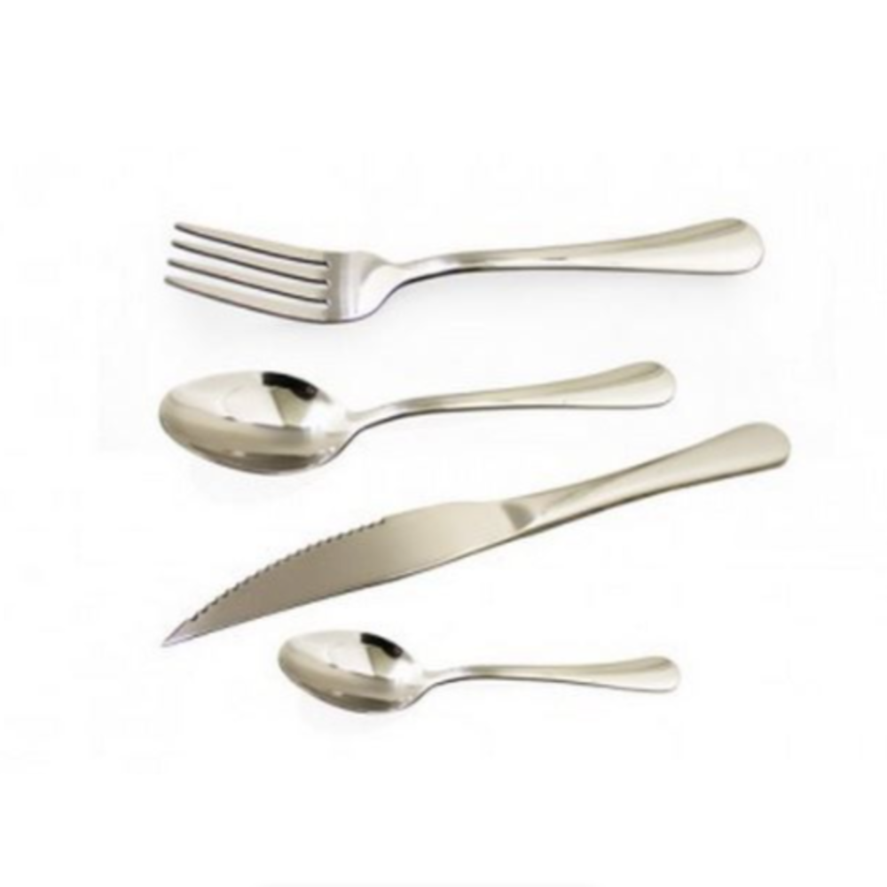 Full Cutlery Sets 24 Piece Cutlery Set in Black Casing was sold for