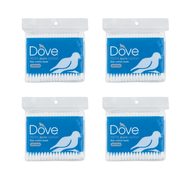 Dove Cotton Buds - 4 x 100 Buds